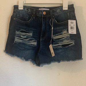 Size nine dark blue YMI shorts. New with tags.